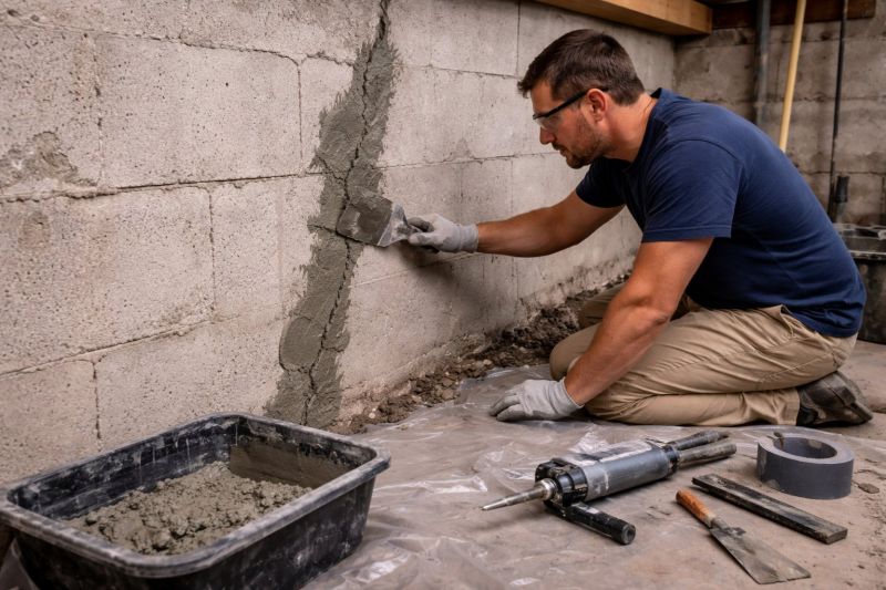 Foundation Crack Repair in Mount Dora, FL