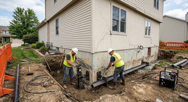 Sinking Foundation Repair in Winter Garden, FL